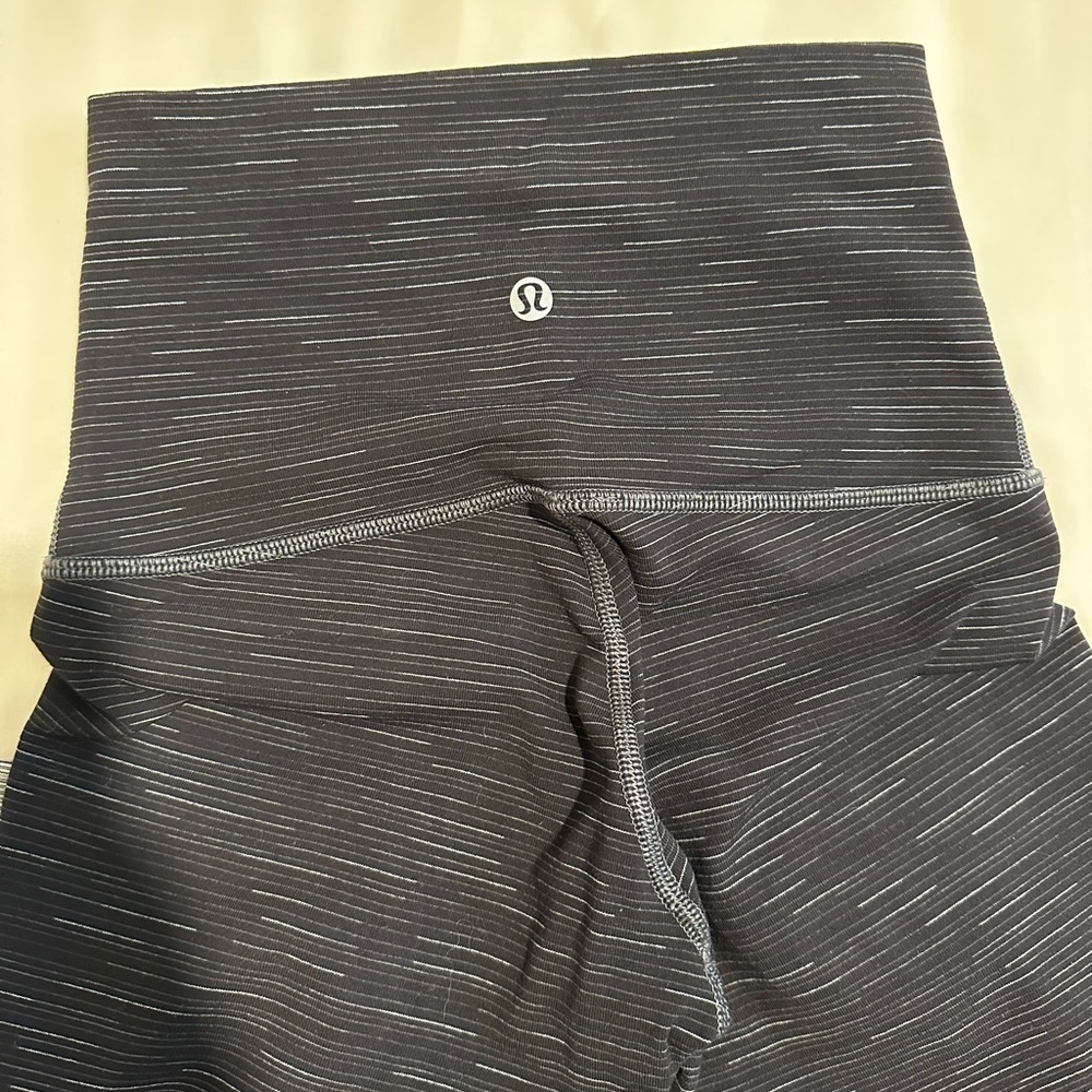 lululemon athletica Gray Ombré Striped Hi Rise Wunder Unders